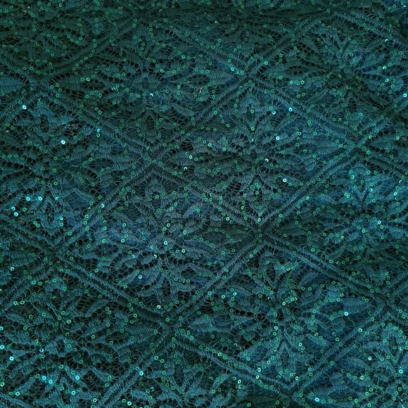 Jessica Howard Green Lace Sequin Dress - Picture 5 of 8